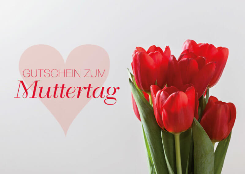 Geschenkgutschein Muttertag Tulpen