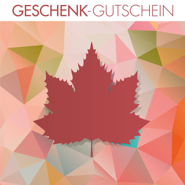 Geschenkgutschein Ahornblatt