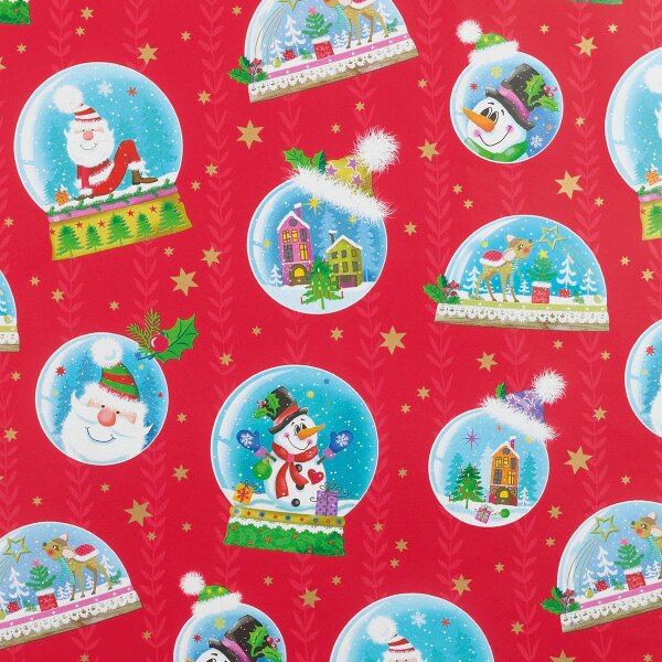 Geschenkpapier Kinder Glaskugeln